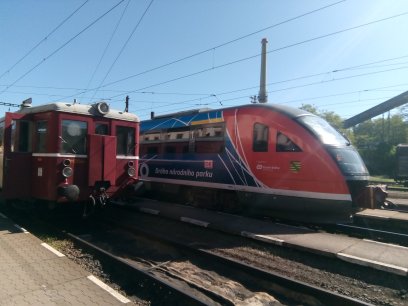 setkaní vlaků v Ústí nad Labem - Střekov